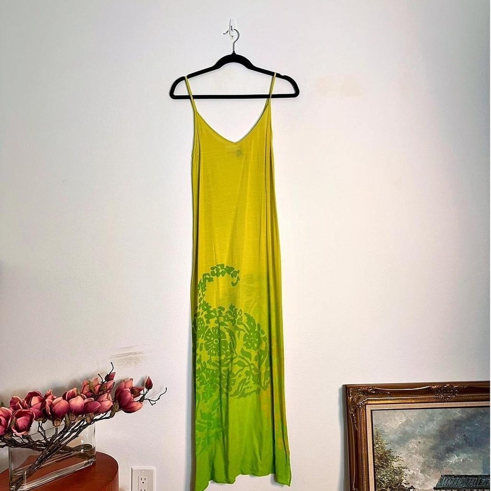 La Perla green maxi dress